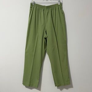 Alfred Dunner Women’s Sage Green Pull-On Pants SZ14.